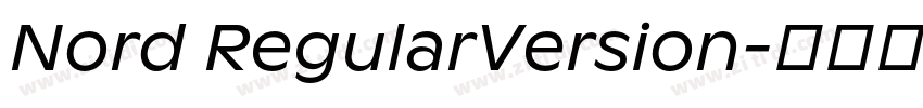 Nord RegularVersion字体转换